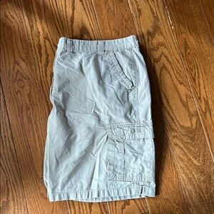 Wrangler Gray Cargo Shorts Lightweight Relaxed Fit